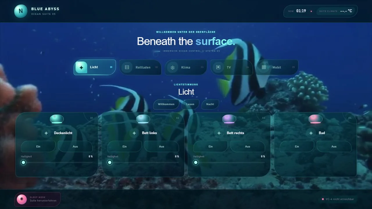 Blue Abyss: Crestron CH5 Hotel