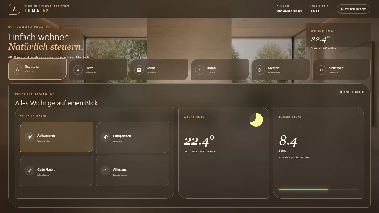 Luma Residence: Crestron CH5 Wohnhaus