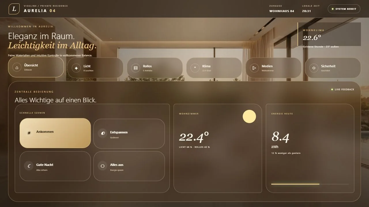 Aurelia Residence: Crestron CH5 Wohnhaus