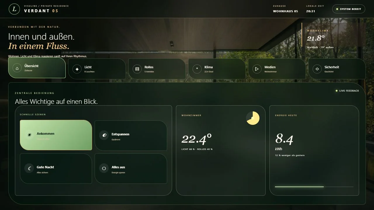 Verdant Residence: Crestron CH5 Wohnhaus