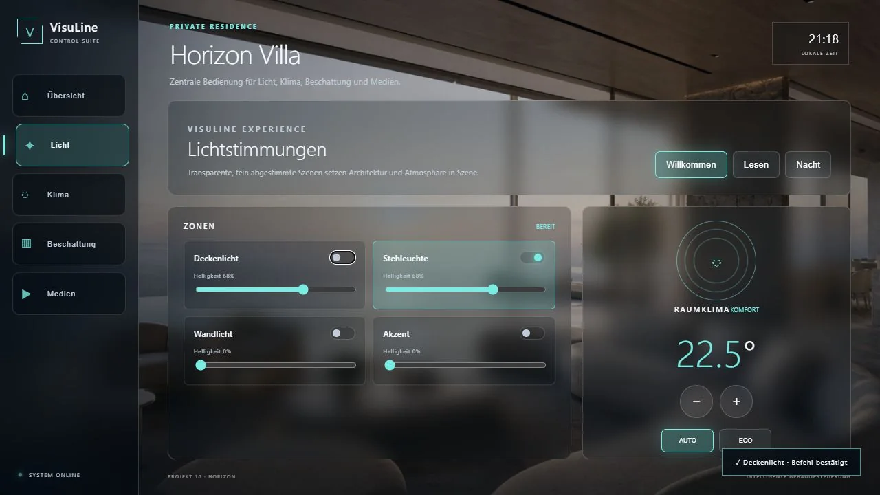 Horizon Villa: Crestron CH5 Wohnhaus