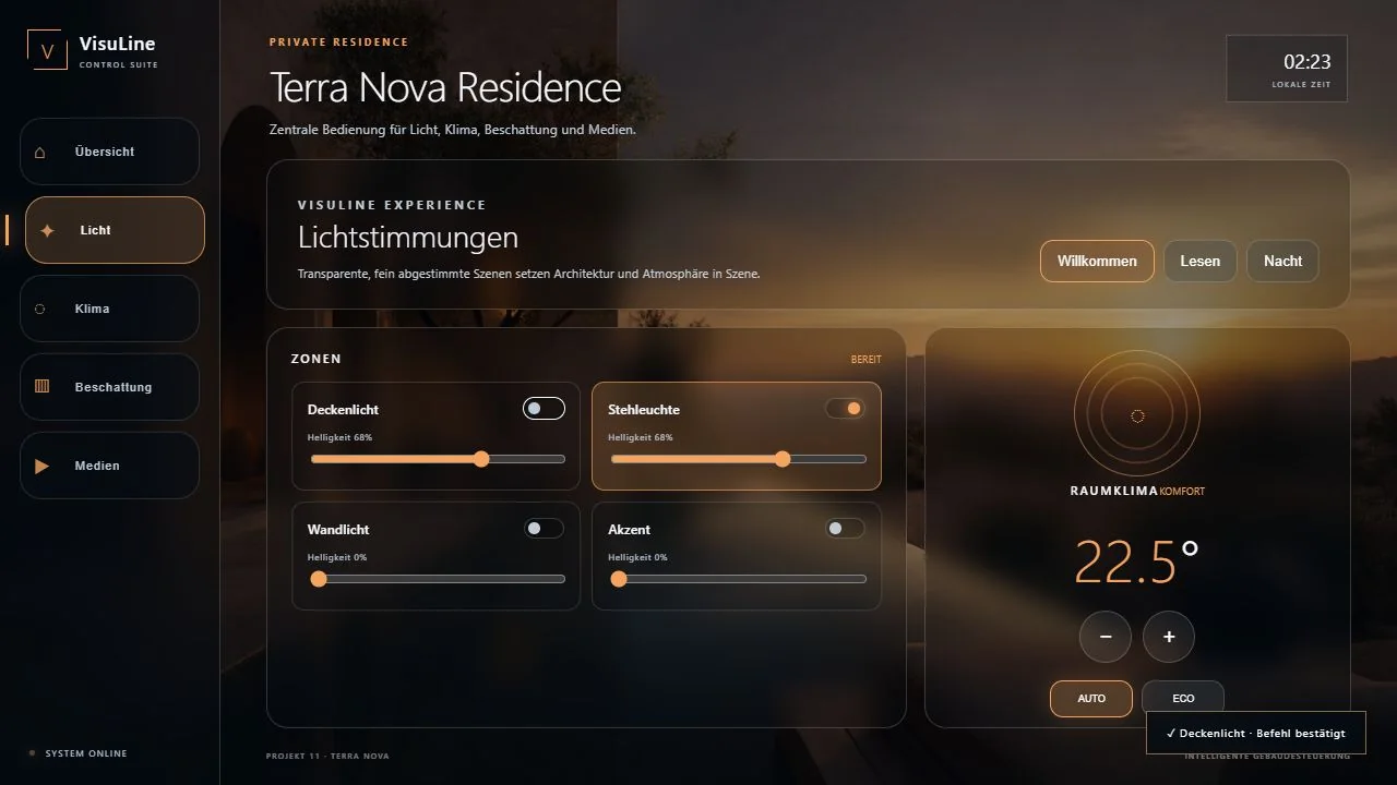 Terra Nova Residence: Crestron CH5 Wohnhaus