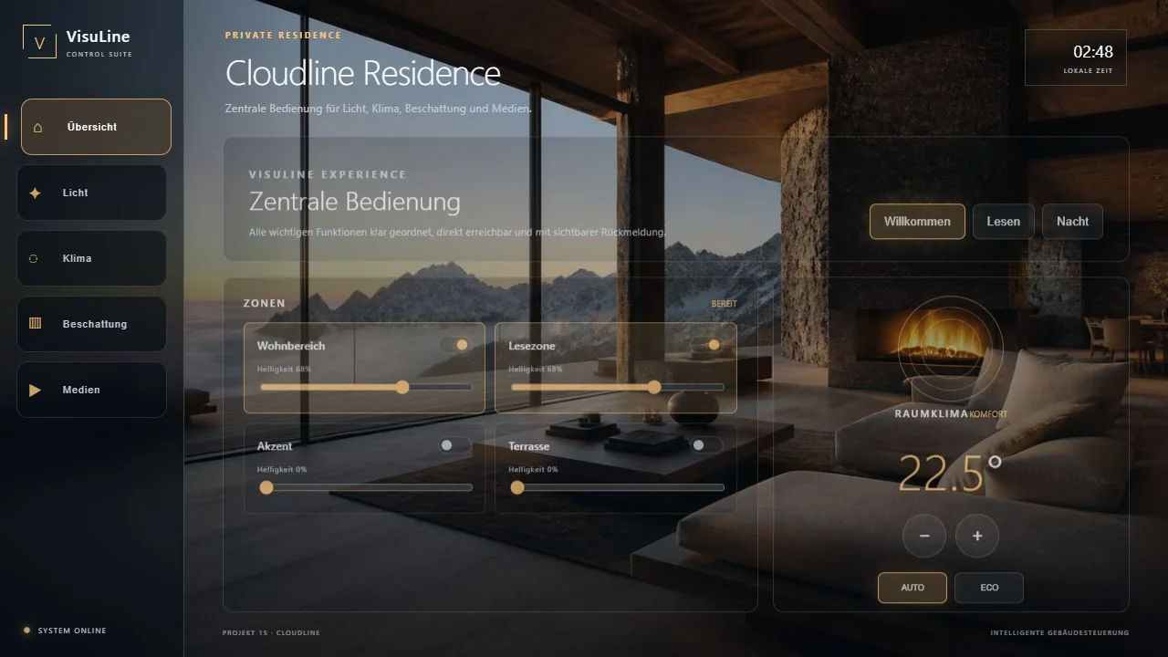 Cloudline Residence: Crestron CH5 Wohnhaus