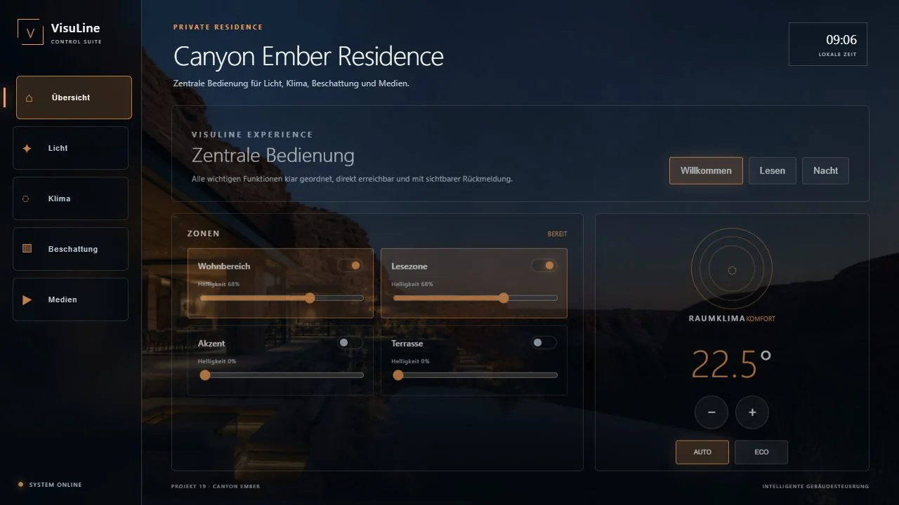 Canyon Ember Residence: Crestron CH5 Wohnhaus